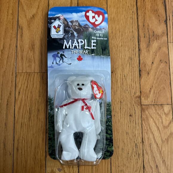 Maple the bear, still in original packaging. Born on 7/1/1996 and retired on 7/ - Picture 1 of 7